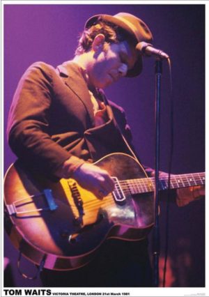 Tom Waits Playing Guitar On Stage in London in 1981