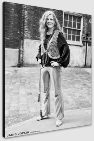 Janis Joplin London 1969 A1 Poster - Poster 59.5x84cm Blockmounted