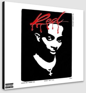 Playboi Carti Whole Lotta Red Album Cover Poster Print - Album Cover Blockmounted