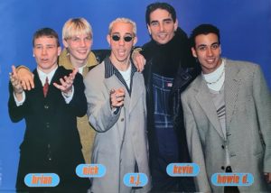 Backstreet Boys Line-Up Maxi Poster (Printed early 1990s, some wear)