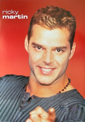 Ricky Martin Red Poster (Published 1999, some wear)