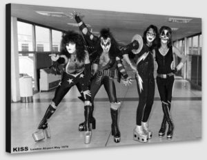 Kiss London Airport May 1976 A1 Poster - Poster 59.5x84cm Blockmounted