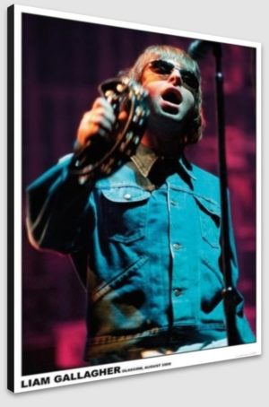 Oasis Liam Gallagher Glasgow 2000 A1 Poster - Poster 59.5x84cm Blockmounted