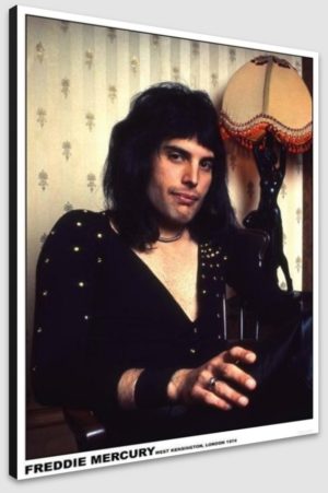 Queen Freddie Mercury London 1974 A1 Poster - Poster 59.5x84cm Blockmounted