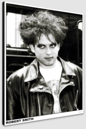 The Cure Robert Smith Leather Jacket A1 Poster - Poster 59.5x84cm Blockmounted