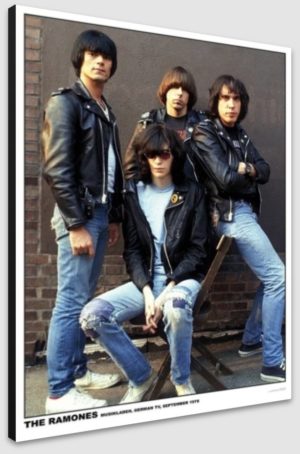 Ramones Germany 1978 A1 Poster - Poster 59.5x84cm Blockmounted