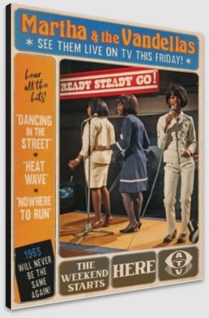Martha and the Vandellas Ready Steady Go! 1965 A1 Poster - Poster 59.5x84cm Blockmounted