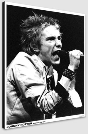 Sex Pistols Poster Johnny Rotten Norway 1977 A1 Poster - Poster 59.5x84cm Blockmounted
