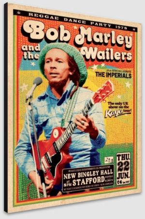 Bob Marley Bingley Hall A1 Poster - Poster 59.5x84cm Blockmounted