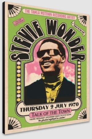 Stevie Wonder Talk of the Town London A1 Poster - Poster 59.5x84cm Blockmounted