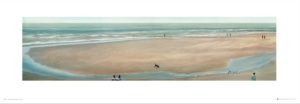 Mark Van Crombrugge - Dog on the Beach Art Print