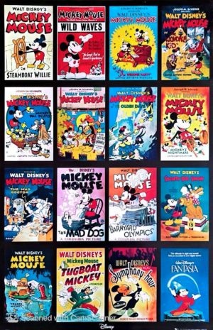 Disney Mickey Mouse Film Covers Poster