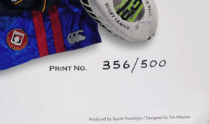 NRL Rugby League SIGNED Paul 'Chief' Harragon Testimonial Tribute Ltd Ed Sports Print - Image 2