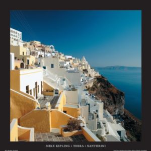 Thira Santorini Greece by Mike Kipling Photographic Print