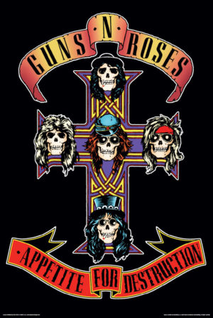 Guns n Roses Appetite For Destruction Album Cover Poster