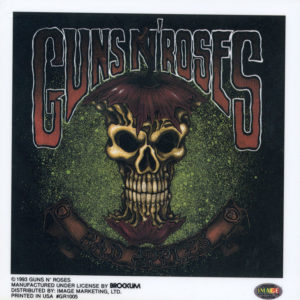 Guns n Roses Bad Apples Vintage Static Sticker 1993