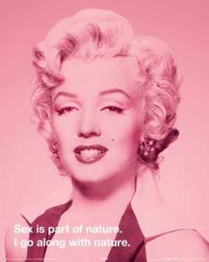 Marilyn Monroe Sex Quote Mini Poster