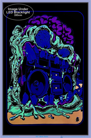 Dirty Donny - Master Blaster Flocked Velvet Blacklight Poster - Image 2