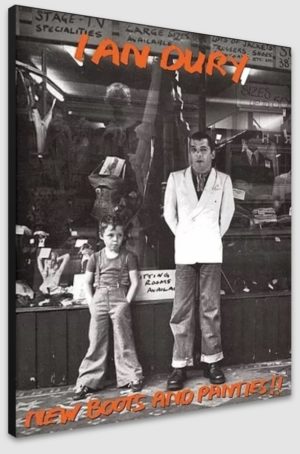 Ian Dury New Boots and Panties Album Cover A1 Poster - Poster 59.5x84cm Blockmounted
