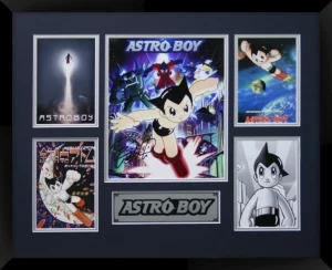 Astro Boy Double Matted Photo Collage In A Black Frame