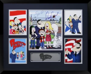American Dad! Double Matted Photo Collage In A Black Frame