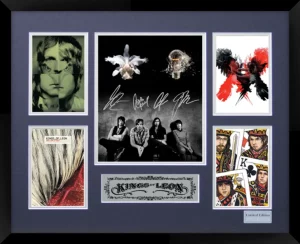 Kings Of Leon Double Matted Photo Collage In A Black Frame