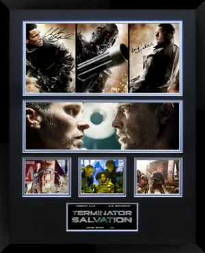 Terminator Salvation Double Matted Photo Collage In A Black Frame