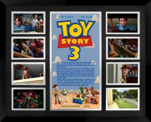 Toy Story 3 Double Matted Photo Collage In A Black Frame