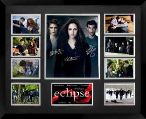 Twilight Eclipse Double Matted Photo Collage In A Black Frame