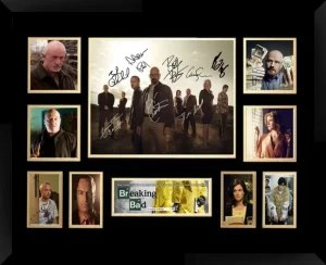 Breaking Bad Double Matted Photo Collage In A Black Frame