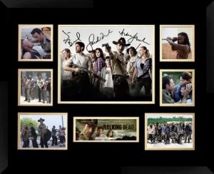 The Walking Dead S1 Double Matted Photo Collage In A Black Frame