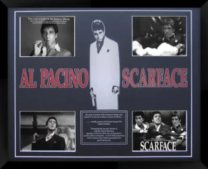 Scarface Photos With A Screen Printed Mat And Black Frame