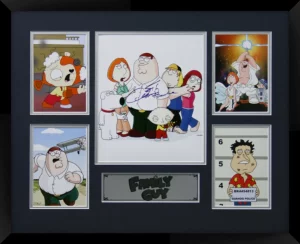 Family Guy Double Matted Photo Collage In A Black Frame