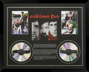 Eskimo Joe Photos And Mock CDs With A Screen Printed Mat And Black Frame