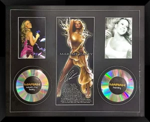 Mariah Carey Photos With Mock CDs And Black Frame