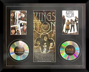 Kings Of Leon Photos With Mock CDs And Black Frame