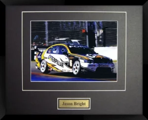 Jason Bright Car Matted And Framed Photo