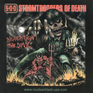 Stormtroopers Of Death Bigger Than The Devil Album Cover Peel and Stick Vintage Sticker