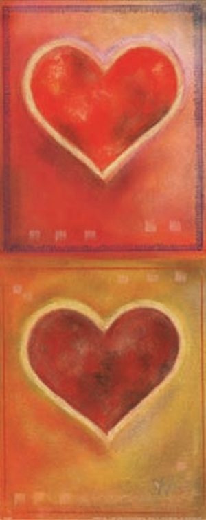 Mepas - Two Hearts II Art Print