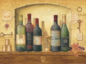 Mepas - Wine Bottles IV Art Print