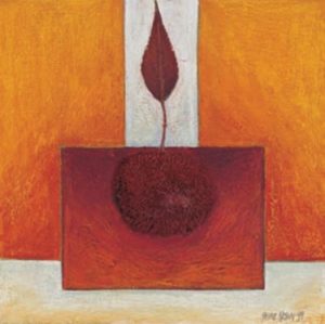 Pascale Nesson - Red Leaf Art Print