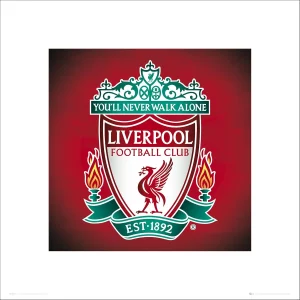 Liverpool FC Club Crest Badge Sports Print