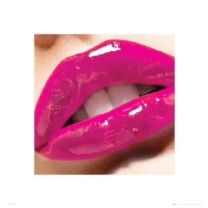 Pink Lips Photographic Print