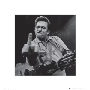 Johnny Cash San Quentin Finger Photographic Print