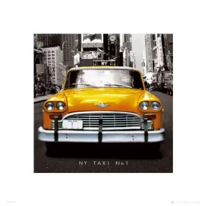 New York Yellow Taxi Car Photographic Print