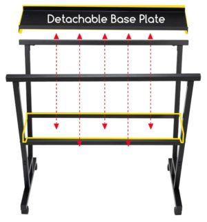 Metal Poster V Rack (Suitable for 25 poster sleeves - 50 facings) - Image 5