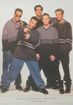 Backstreet Boys Jumpers Poster (Published 1996, some wear)