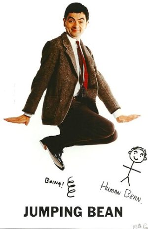 Mr Bean Jumping Bean Poster (Published 1995, some wear)