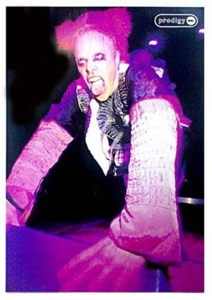 Poster Prodigy Keith Flint Live Poster (Published 1997, some wear)
