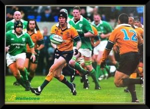 Rugby Union Wallabies Stephen Larkham 2003 World Cup Framed Poster Print